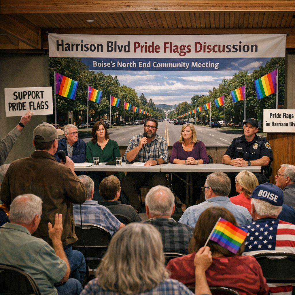 Boise’s North End Community Engages in Pride Flag Display Discussions